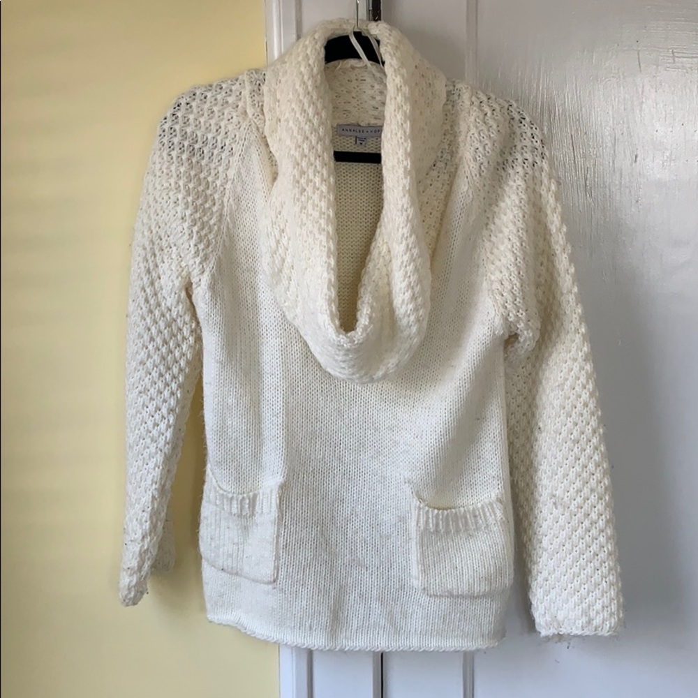 Annalee & Hope Cream Cowl Neck Sweater